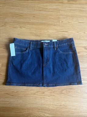Aritzia Denim Forum Alba Micro Denim Skirt